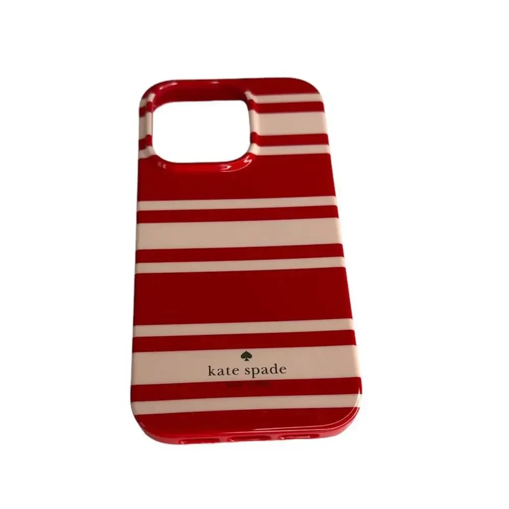 Kate Spade Sailing Stripe iPhone 14 Pro Stability Ring Case